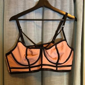 NWOT strappy underwire bralette